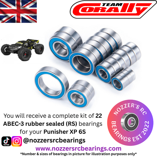 Team Corally Punisher XP 6S Complete Bearing Kit