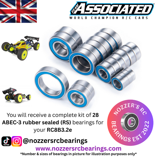 Team Associated RC8B3.2e Complete Bearing Kit