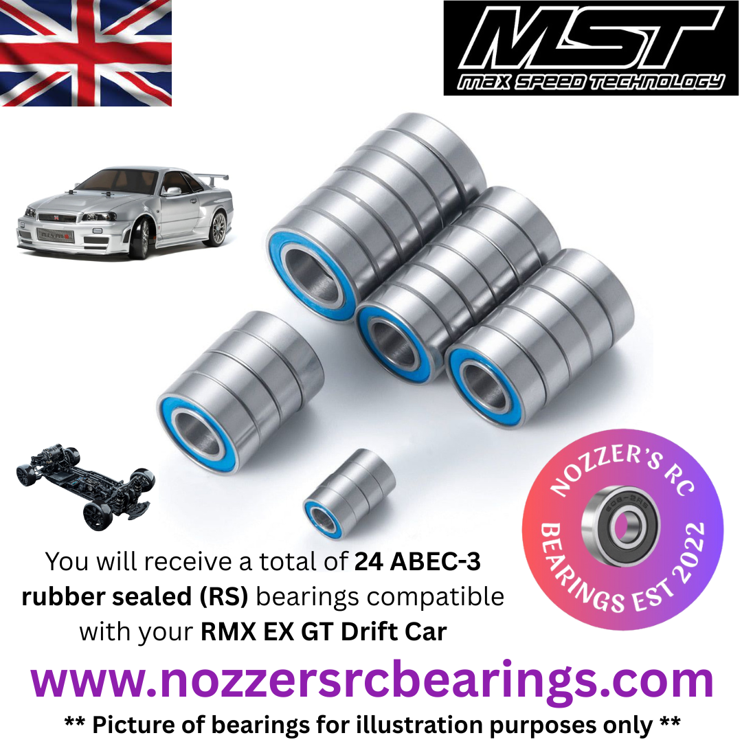 MST RMX EX GT Drift Car Complete Bearing Kit