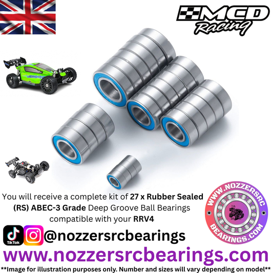 MCD Racing RRV4 Complete Bearing Kit