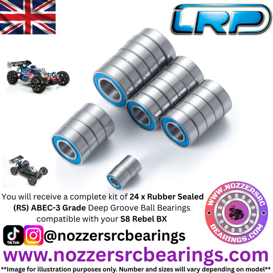 LRP S8 Rebel BX Complete Bearing Kit