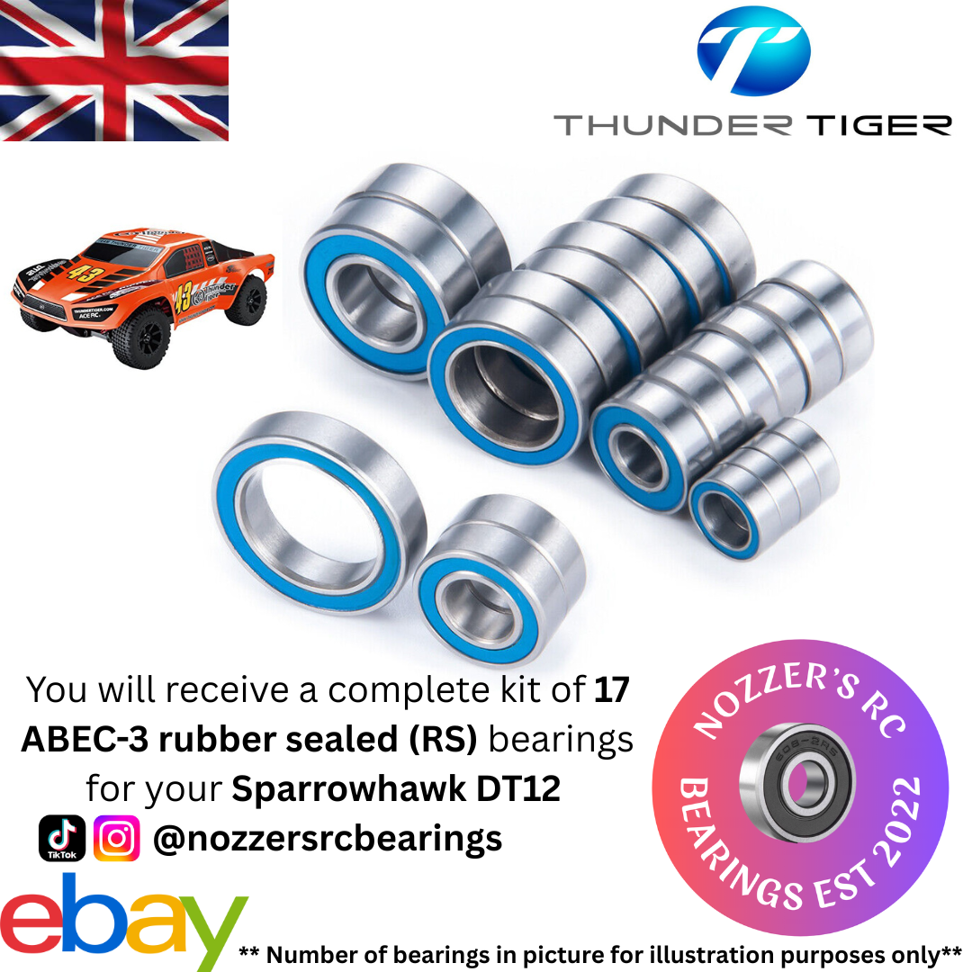 Thunder Tiger Sparrowhawk DT12 Complete Bearing Kit