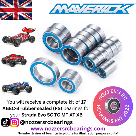Maverick Strada Evo SC TC MT XT XB Complete Bearing Kit