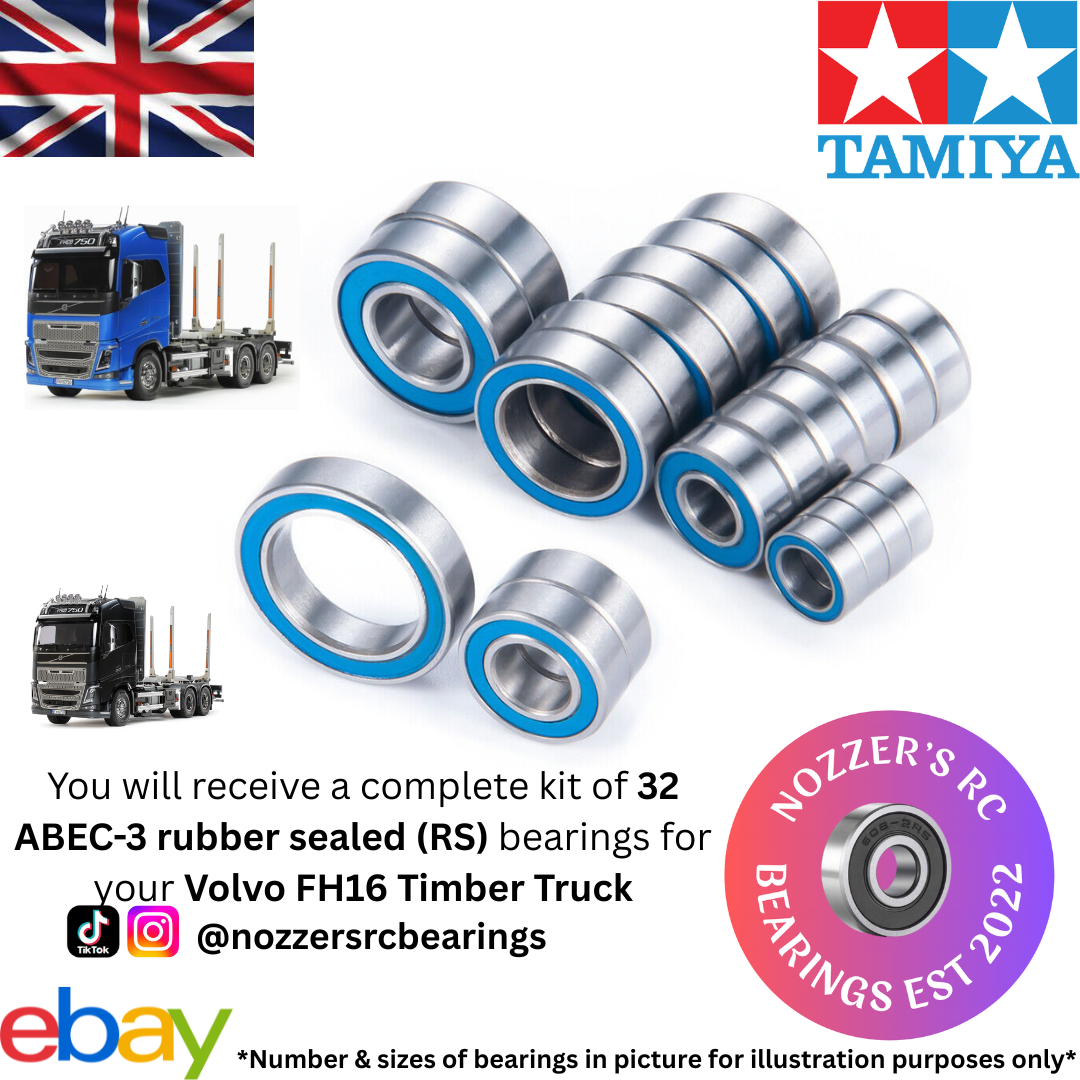 Tamiya Volvo FH16 Globetrotter Timber Truck Complete Bearing Kit