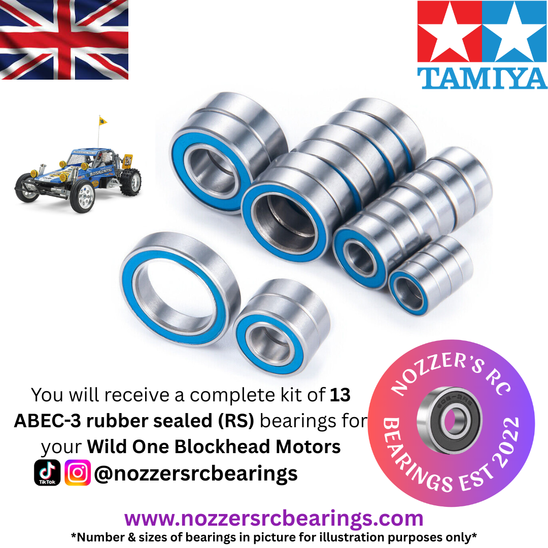 Tamiya Wild One Blockhead Complete Bearing Kit