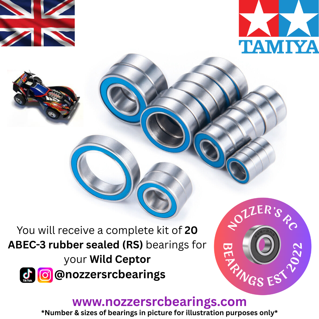 Tamiya Wild Ceptor Complete Bearing Kit