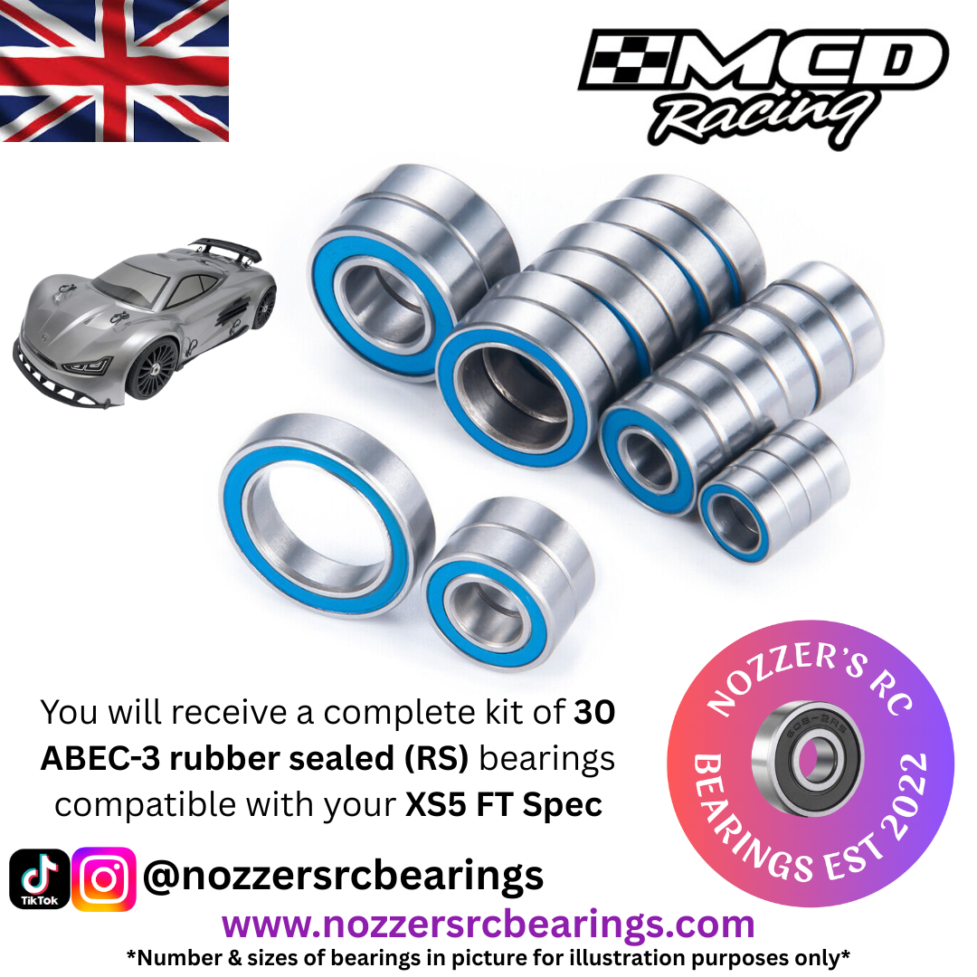 MCD Racing XS5 FT Spec Complete Bearing Kit