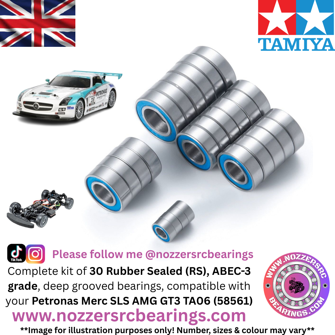 Tamiya Petronas Merc SLS AMG GT3 TA06 (58561) Complete Bearing Kit