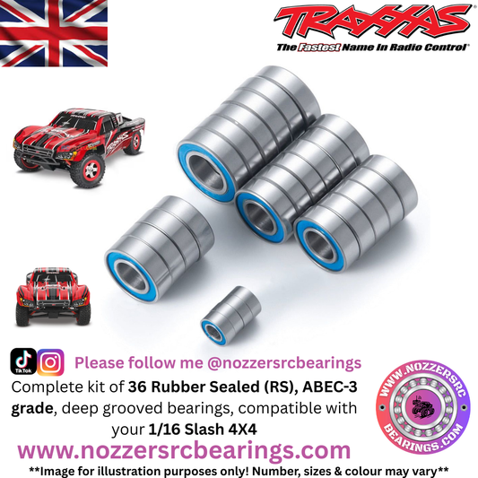 Traxxas 1/16 Slash 4X4 Complete Bearing Kit