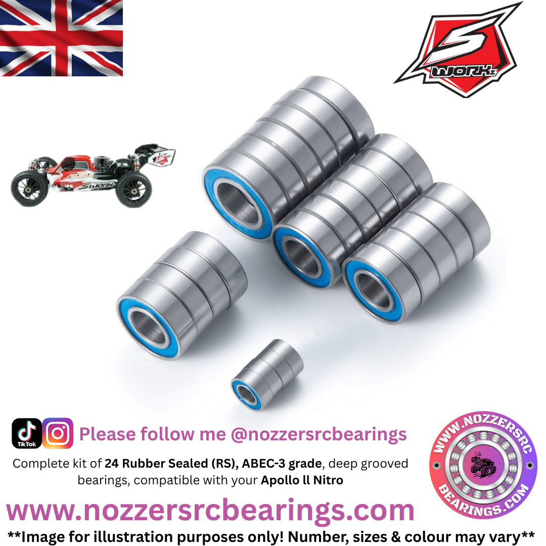 Sworkz Apollo II Nitro Complete Bearing Kit