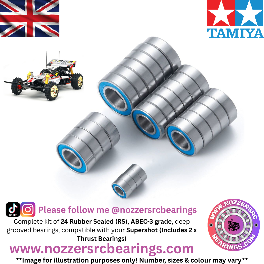 Tamiya Supershot Complete Bearing Kit
