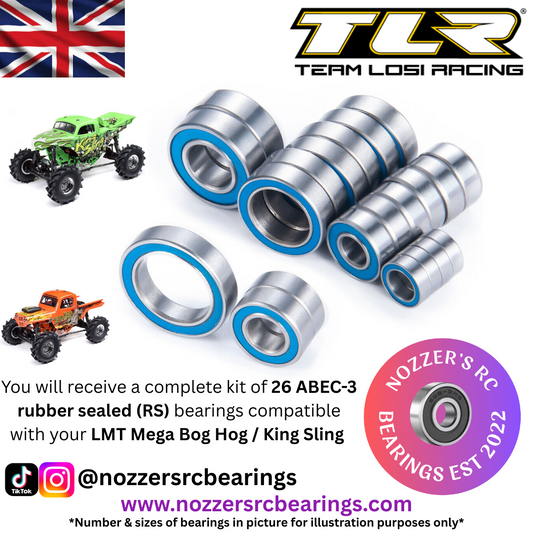 Losi LMT Mega Bog Hog King Sling Complete Bearing Kit