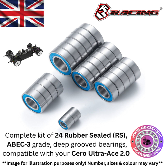 3 Racing Cero Ultra-Ace 2.0 Complete Bearing Kit