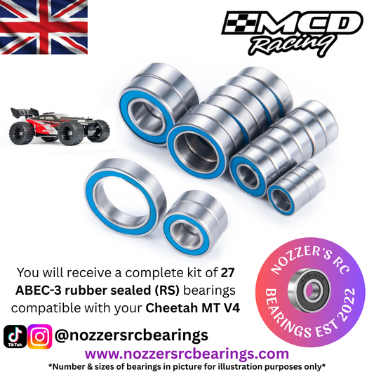 MCD Racing Cheetah MT V4 Complete Bearing Kit