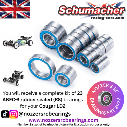 Schumacher Cougar LD2 Complete Bearing Kit