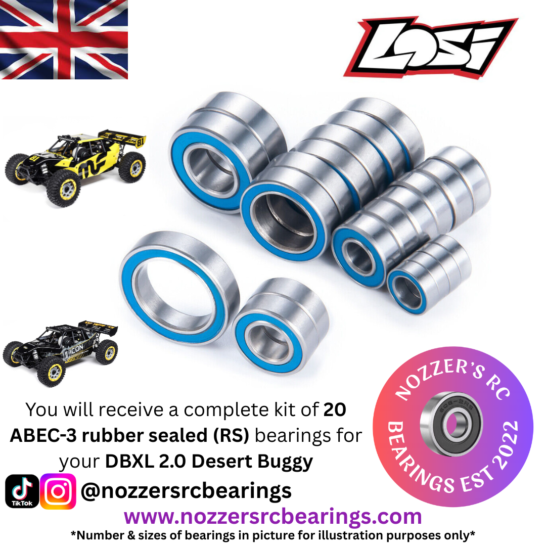 Losi DBXL 2.0 4WD 1/5 Petrol Buggy Complete Bearing Kit