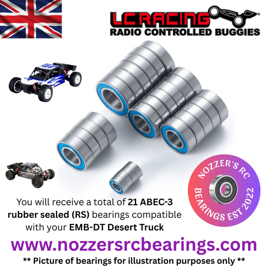 LC Racing EMB-DT Desert Truck Complete Bearing Kit