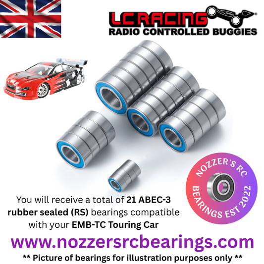 LC Racing EMB-TC Touring Car Complete Bearing Kit