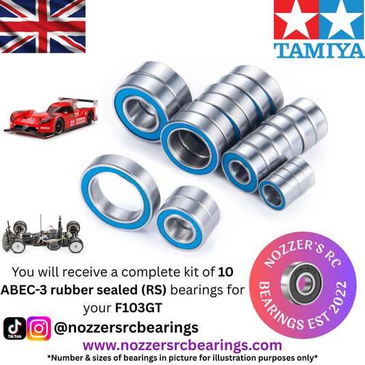 Tamiya F103GT Complete Bearing Kit