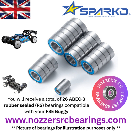 Sparko F8E Buggy Complete Bearing Kit
