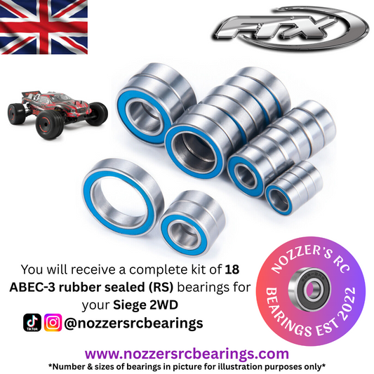 FTX Siege 2WD Complete Bearing Kit