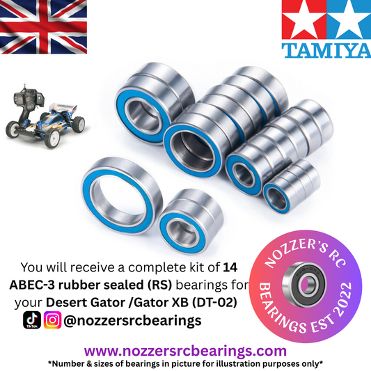 Tamiya Desert Gator / Gator XB (DT-02) Complete Bearing Kit