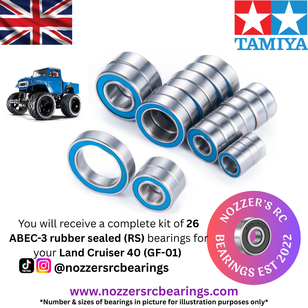 Tamiya Land Cruiser 40 (GF-01) Complete Bearing Kit