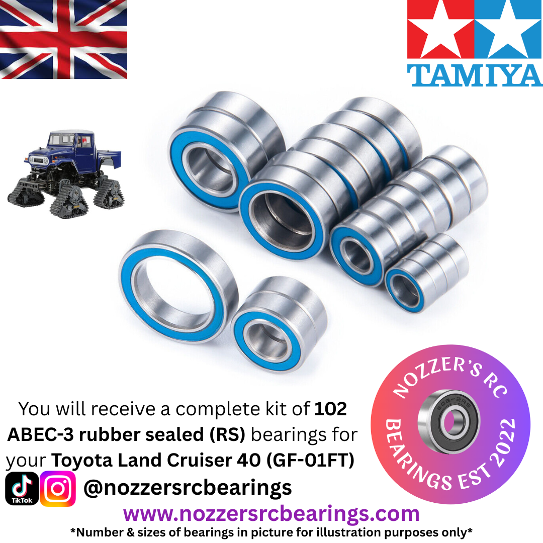 Tamiya Toyota Land Cruiser 40 Quadtrack (GF-01 FT) Complete Bearing Kit
