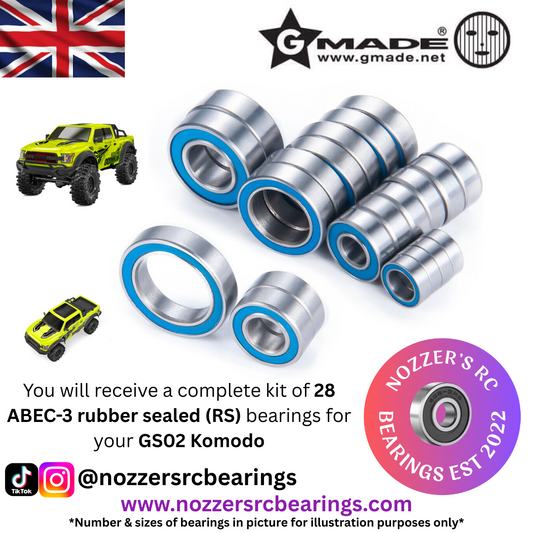 GMade GS02 Komodo Complete Bearing Kit