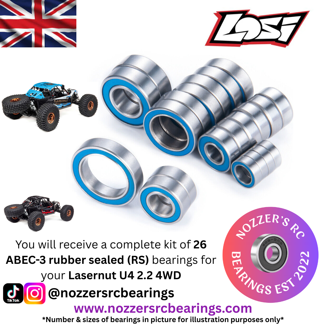 Losi Lasernut U4 2.2 4WD Complete Bearing Kit