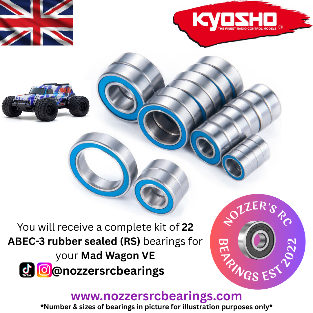 Kyosho Mad Wagon VE Complete Bearing Kit