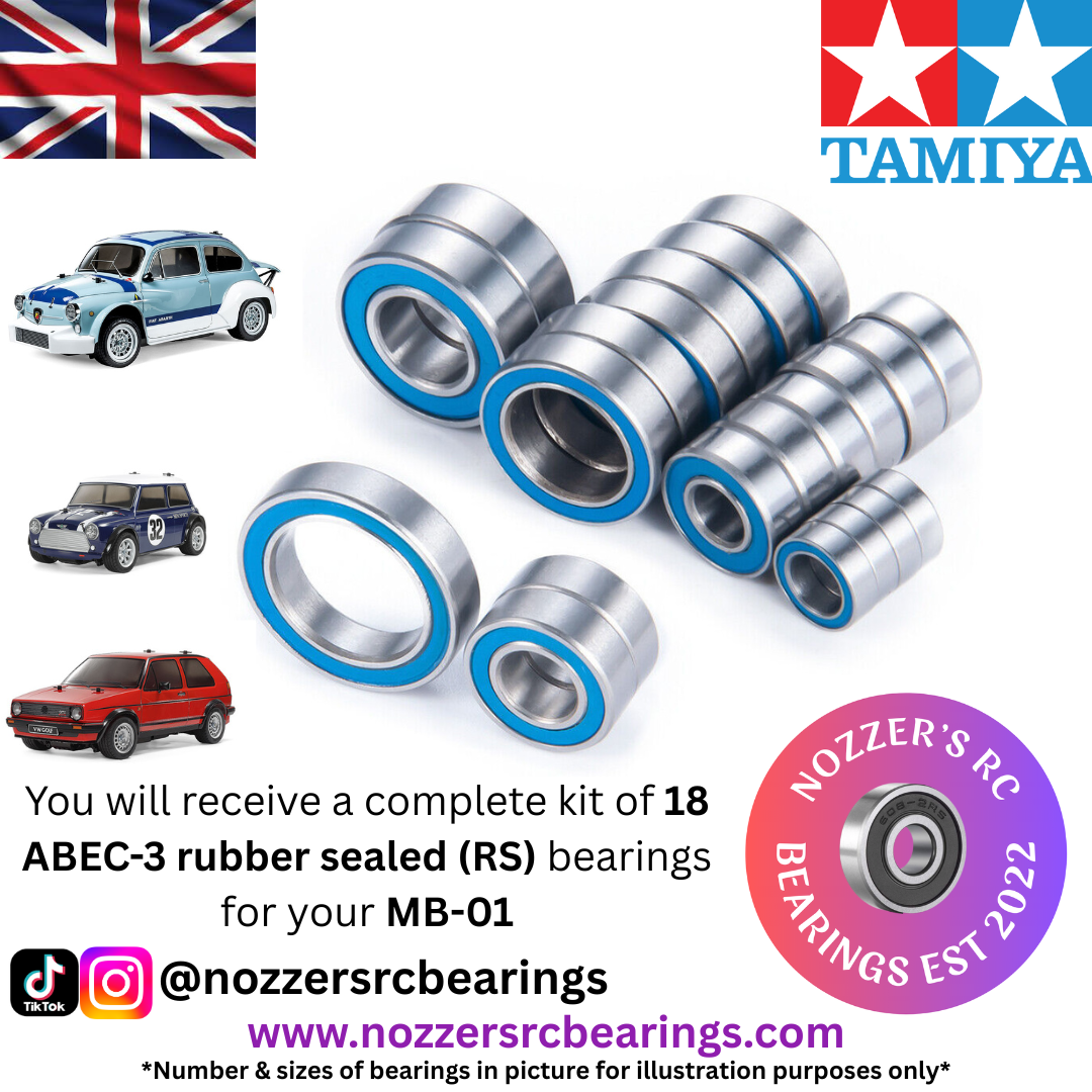 Tamiya MB-01 Complete Bearing Kit