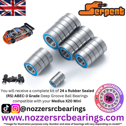 Serpent Medius X20 Mini Complete Bearing Kit