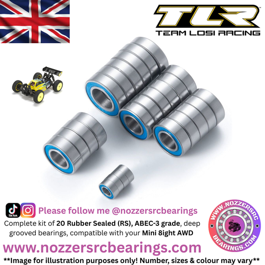 Losi Mini 8ight AWD Complete Bearing Kit