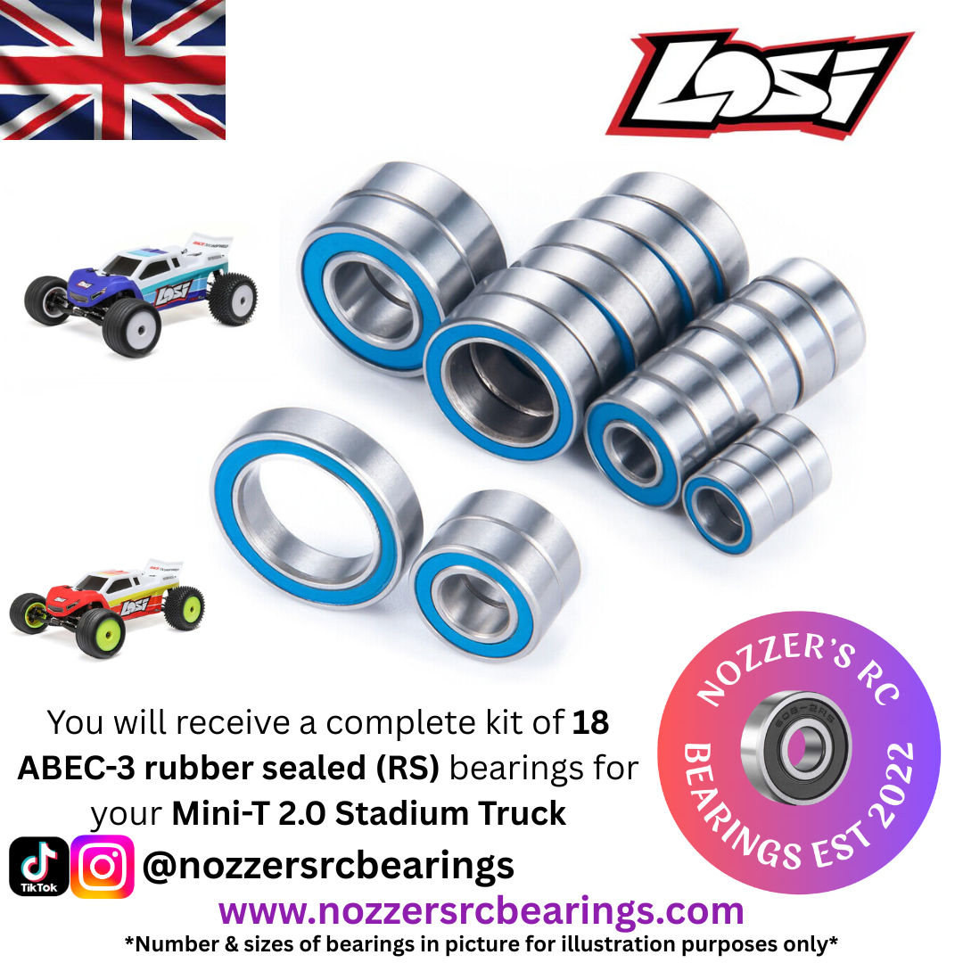 Losi Mini-T 2.0 Stadium Truck Complete Bearing Kit