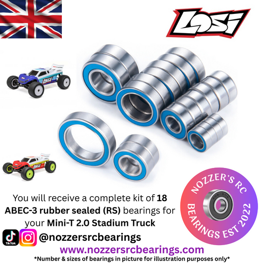 Losi Mini-T 2.0 Stadium Truck Complete Bearing Kit