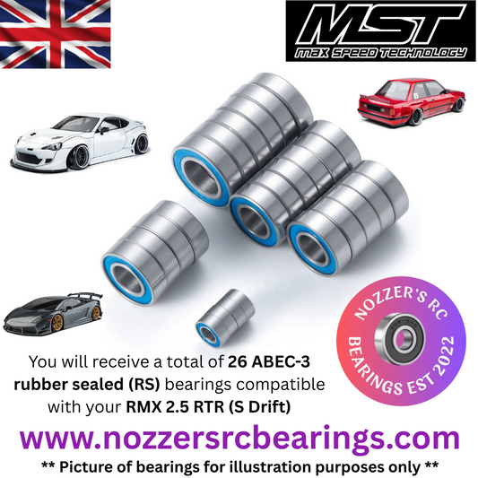 MST RMX 2.5 RTR (S Drift) Complete Bearing Kit