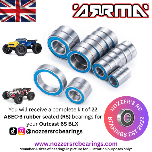 Arrma Outcast 6S Complete Bearing Kit