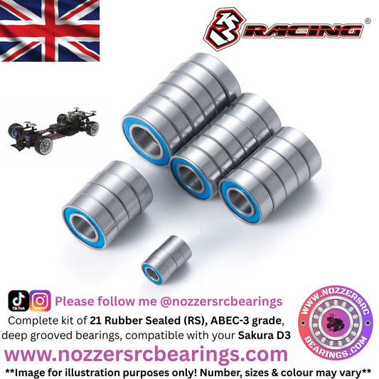 3Racing Sakura D3 Complete Bearing Kit