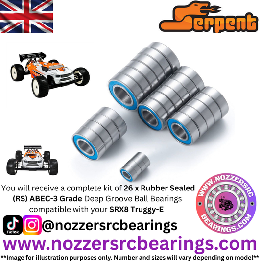 Serpent SRX8 Truggy-E Complete Bearing Kit