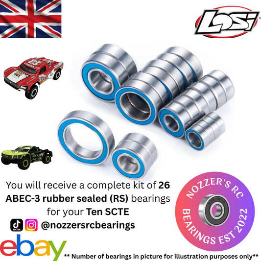 Losi Ten SCTE & 2.0 Complete Bearing Kit