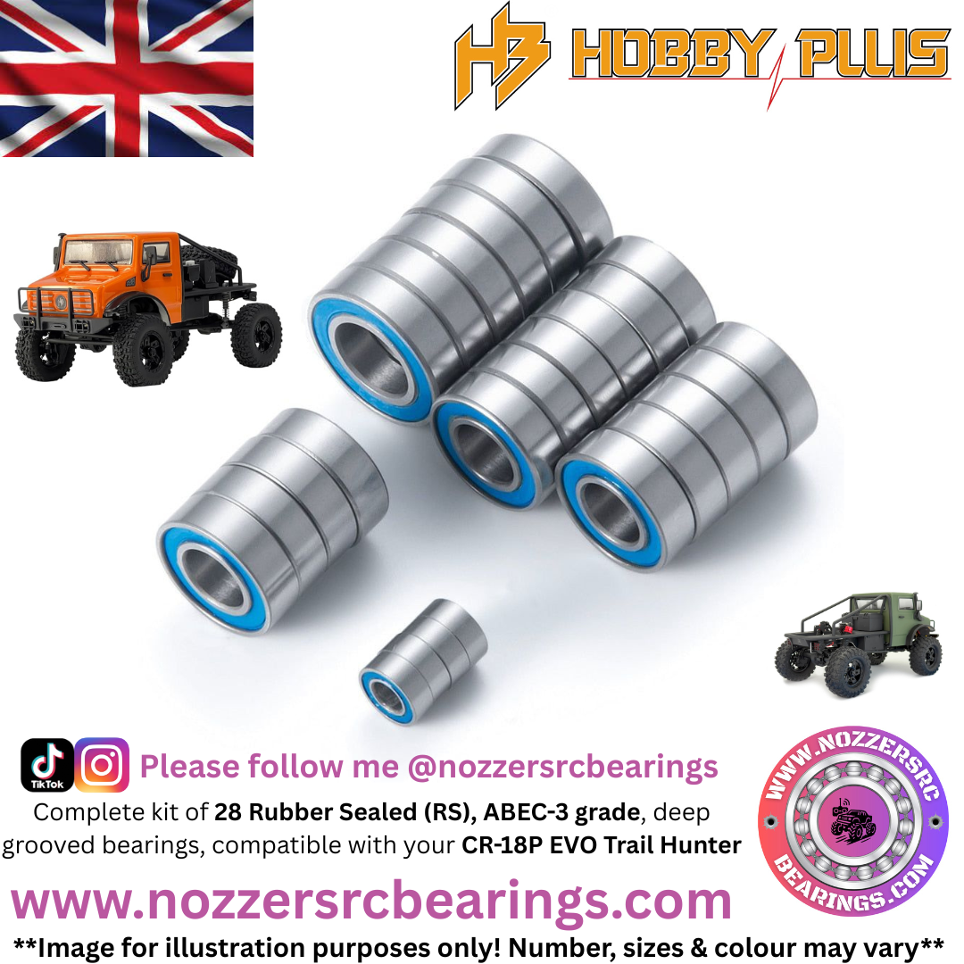 HobbyPlus CR-18P Evo Trail Hunter Complete Bearing Kit