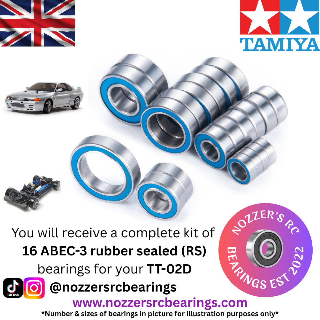Tamiya TT-02D Complete Bearing Kit