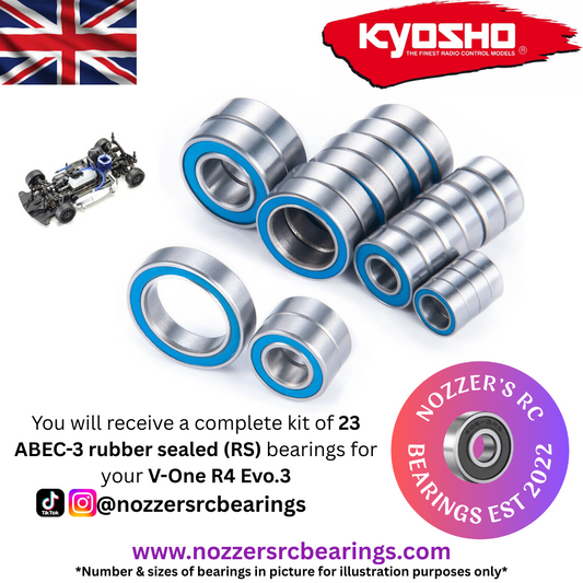 Kyosho V-One R4 Evo.3 Complete Bearing Kit