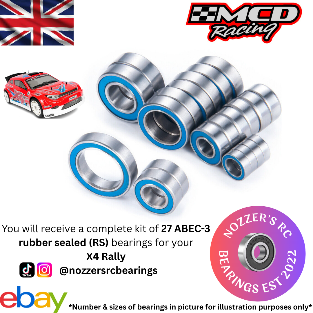MCD Racing X4 Rally Complete Bearing Kit