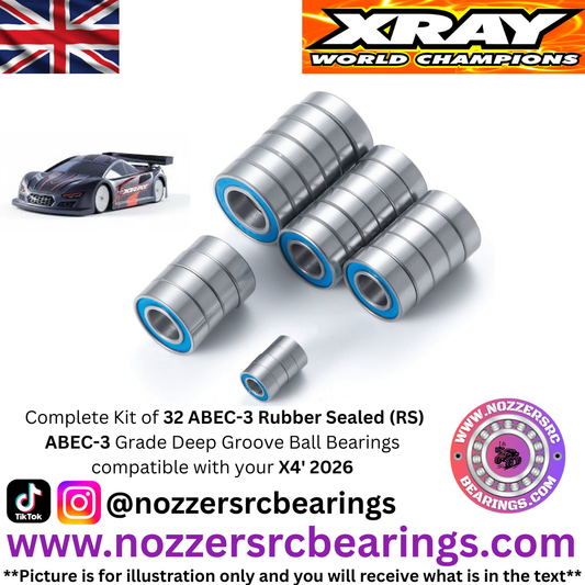 XRAY X4' 2026 Complete Bearing Kit